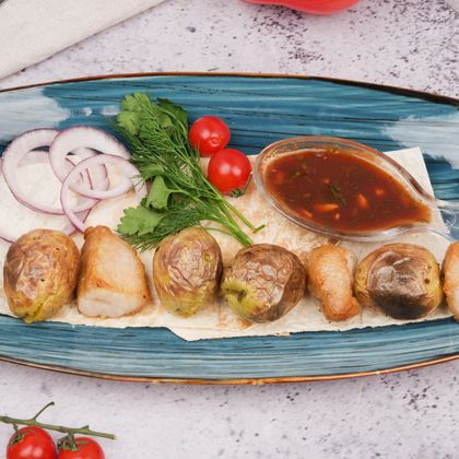ШАШЛЫК+ЧЕРРИ С КУРДЮКОМ..