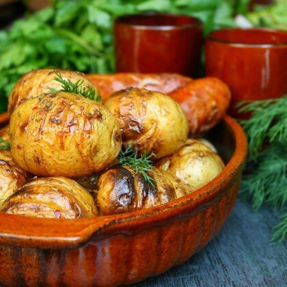 Беби-картофель с курдюком