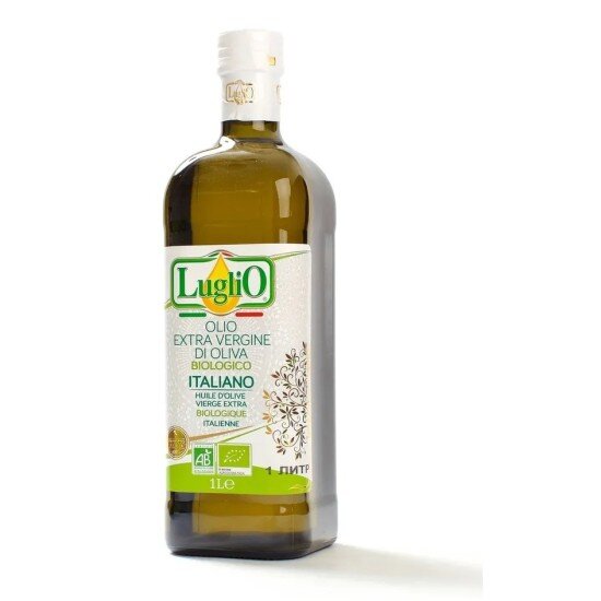 Масло оливковое LugliO нерафинированное Extra Vergine Organic, Италия, 1л
