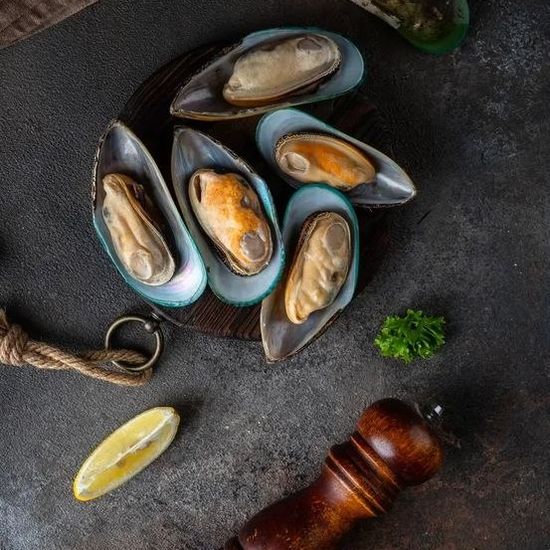 Мидии Киви зеленые (30/45 шт/кг) св/м