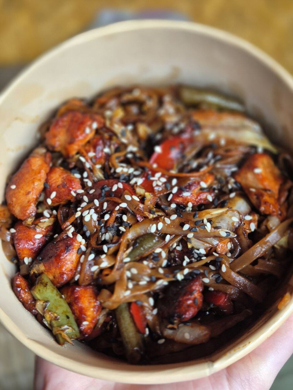 Вок с курицей Терияки