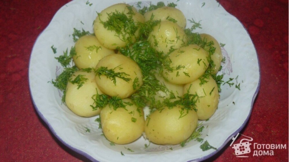Отварной картофель