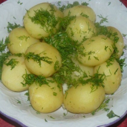 Отварной картофель