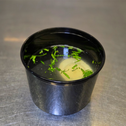 Бульон с яйцом