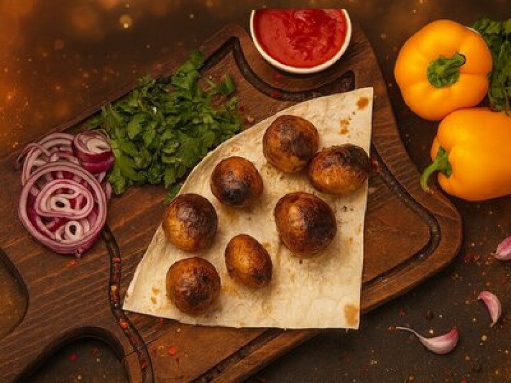 Картофель на мангале