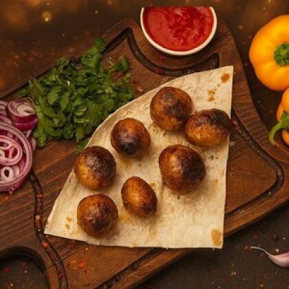 Картофель на мангале