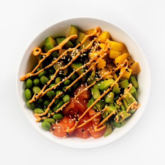 Поке с лососем