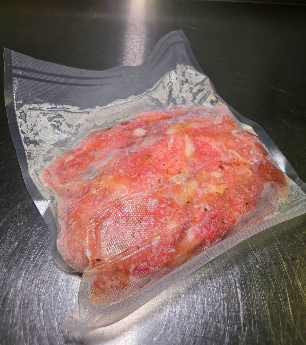 Шашлык из филе бедра курицы в майонезе