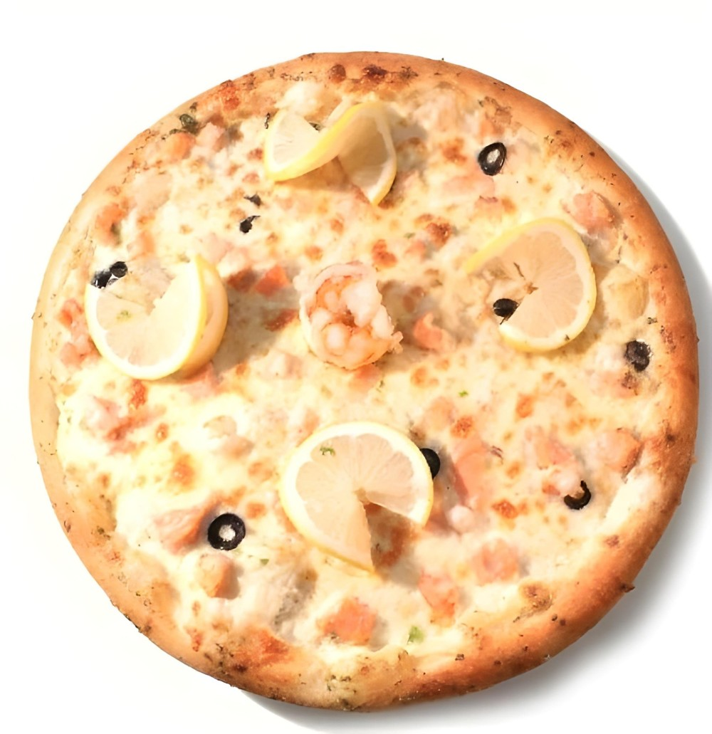 Пицца «Креветос лосось»