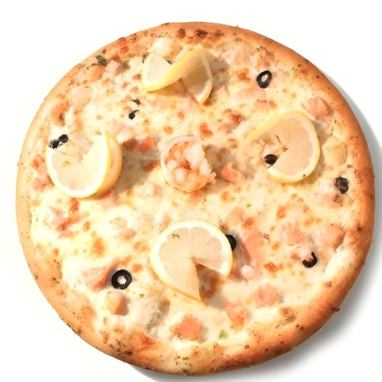 Пицца «Креветос лосось»