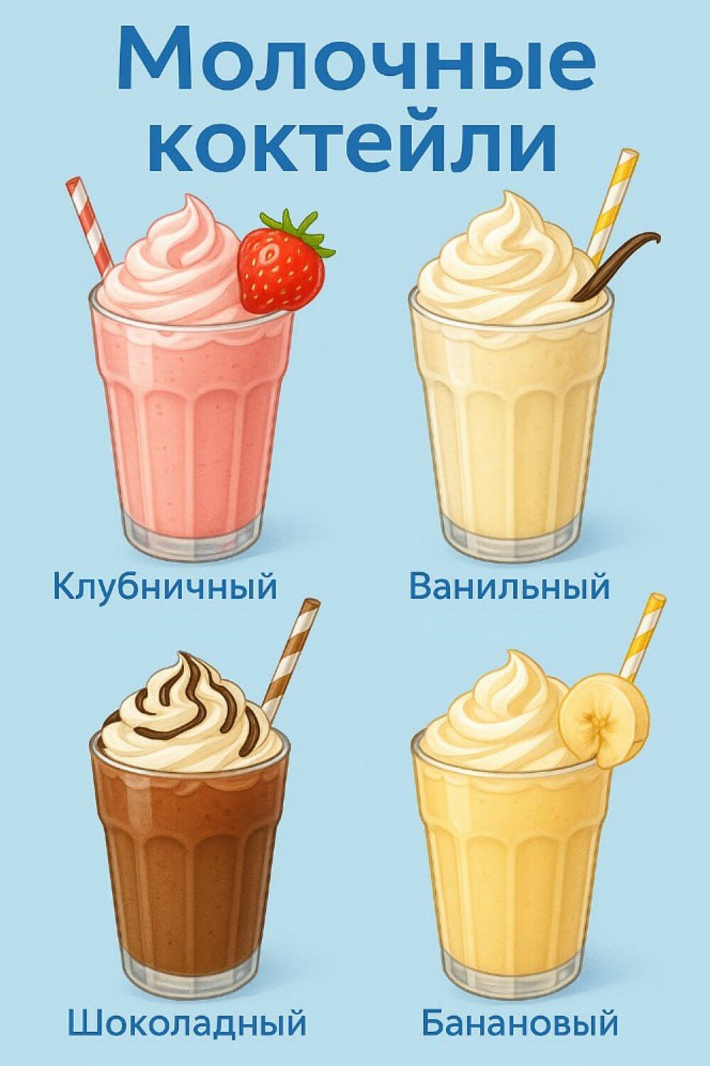 Молочные коктейли