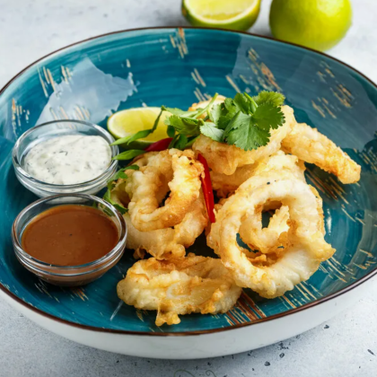 Жареный кальмар в кляре