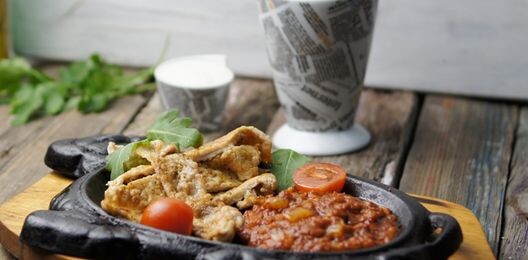 Свинина соусом "Искандер"