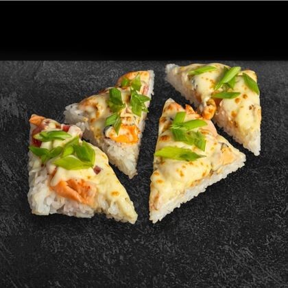 Суши-пицца с морепродуктами