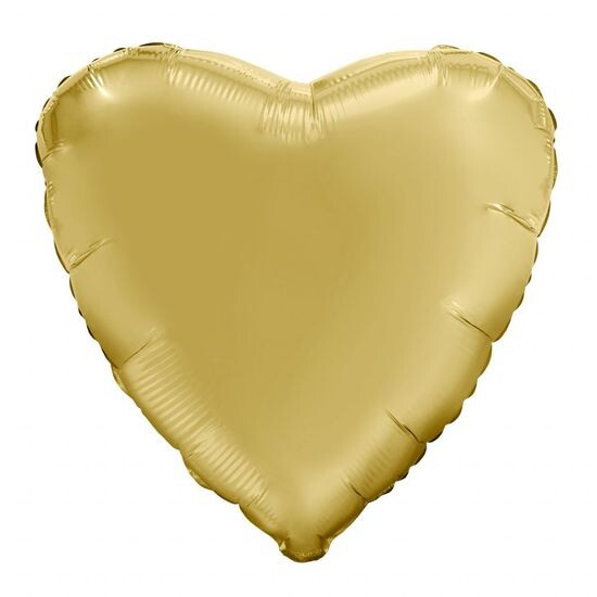 45 см, Сердце, Мистик, Золото, Сатин