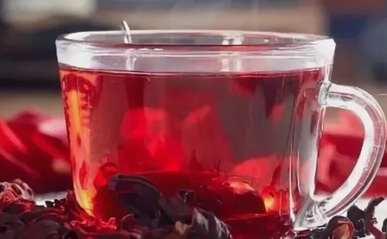 Чай Каркаде Клубника Базилик