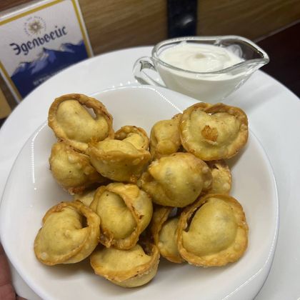 Пельмени жареные