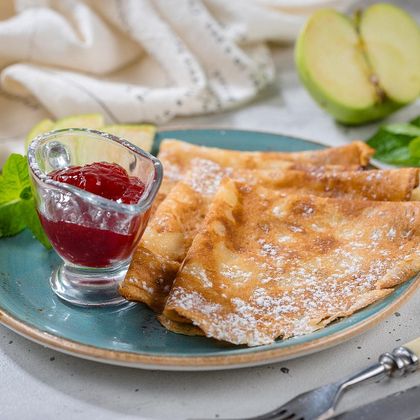 Блины с джемом