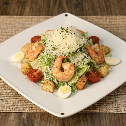 Салат "Цезарь" с креветками