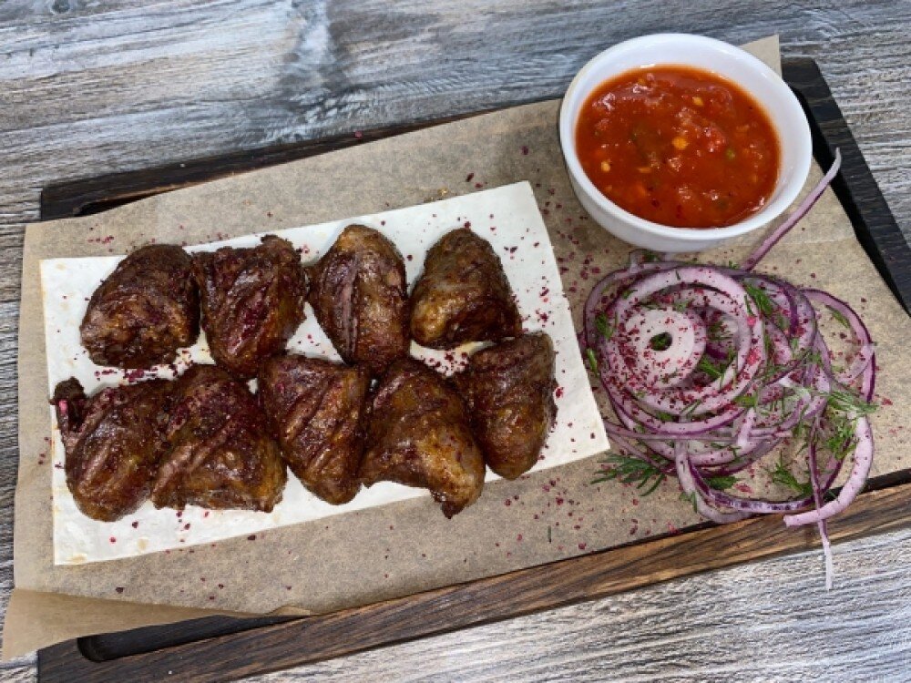 Шашлык из сердец индейки