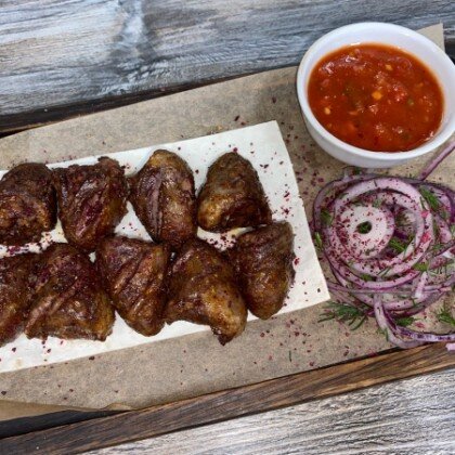 Шашлык из сердец индейки