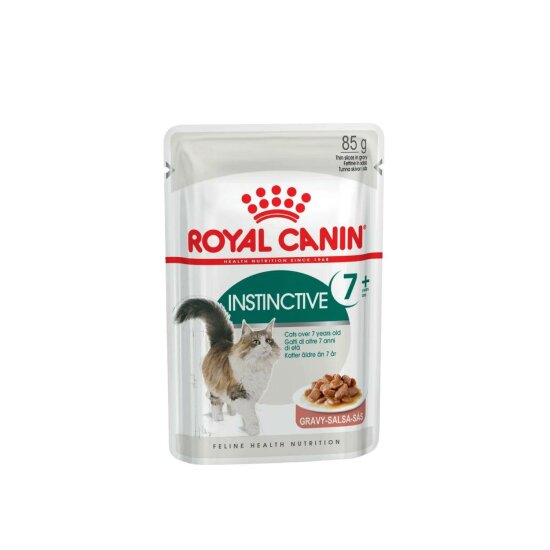ROYAL CANIN Инстинктив 7+ пауч для кошек старше 7 лет, кусочки в соусе, 85 г