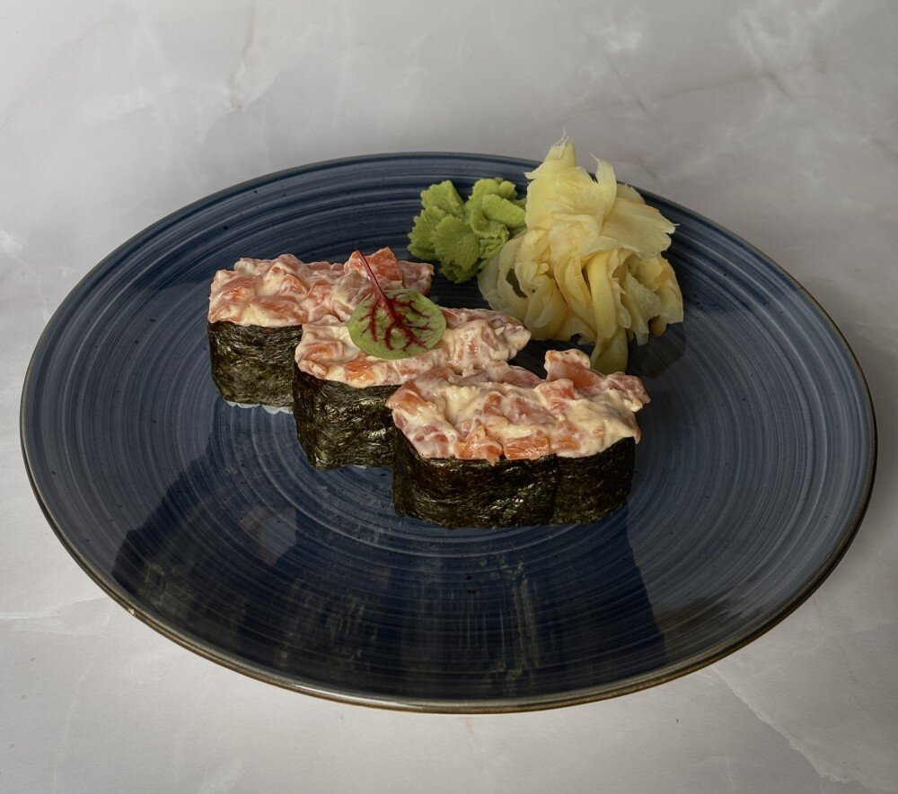 Спайси нигири лосось 3шт