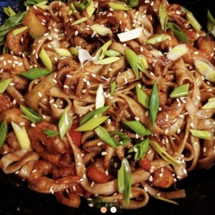 Вок с морепродуктами