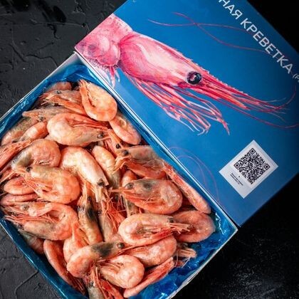 Креветка северная, 70/90, в/м (1x5кг, упак 1/5, 3700/02C90, WEIHAI TRANSPORT AQUATIC FOOD CO.,LTD., Китай)