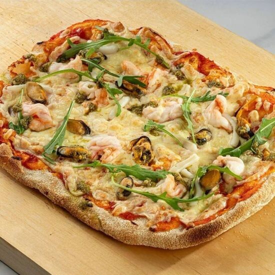 Пицца с морепродуктами