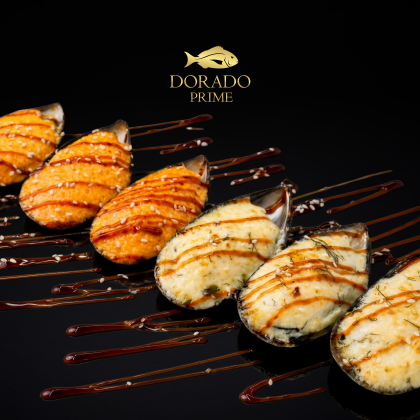 MIX запеченных мидий (6 шт)