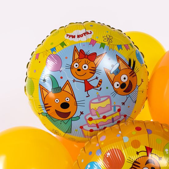 45 см, Круг, Три Кота, Сладкий день