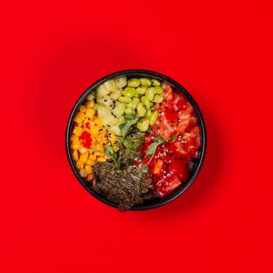 Поке с лососем