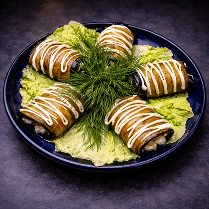 Рулет из баклажана