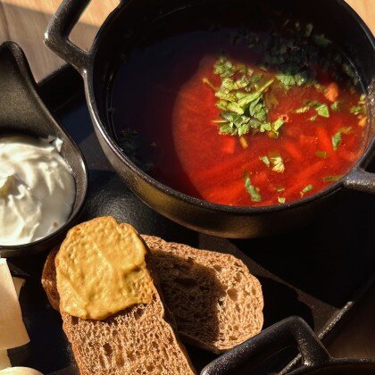 Борщ с говядиной