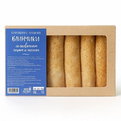 Блинчики со сливочным сыром и лососем с/с 1/350