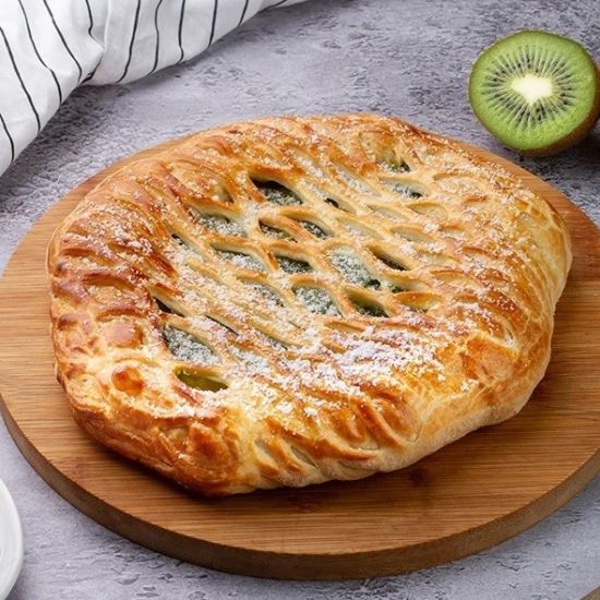 Пирог «Киви с персиками/абрикосами»