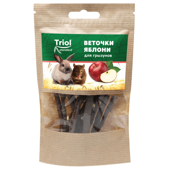 Triol Standard лакомство для грызунов, веточки вишни, 40 г