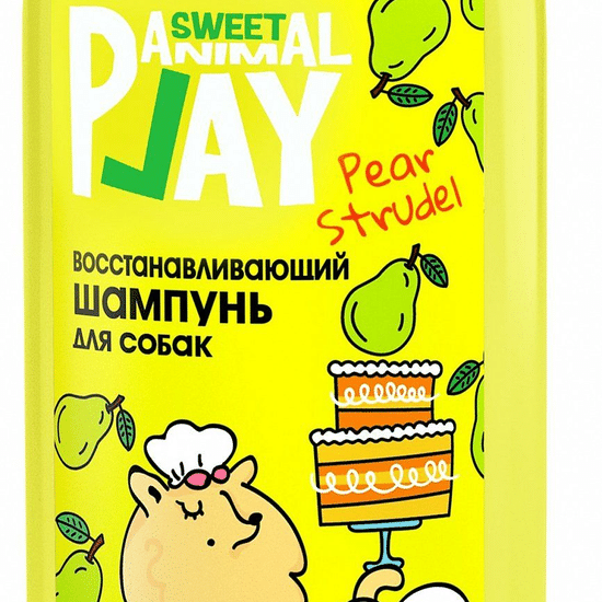 Animal Play Sweet шампунь восстанавливающий для собак и кошек «Грушевый штрудель», 300 мл