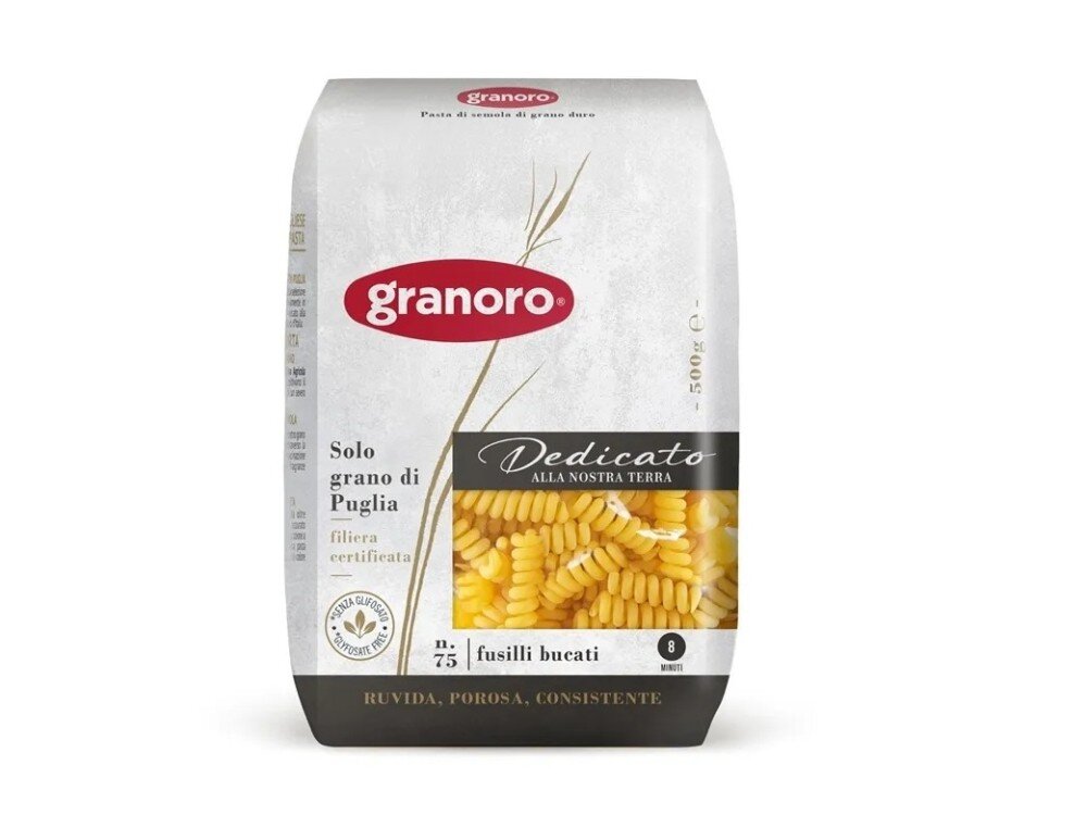 Паста GranOro Dedicato №75 Фузили Букати, 500 г