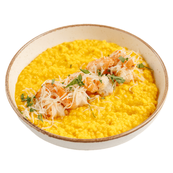 Каша пшенная в морковно-кокосовом пюре