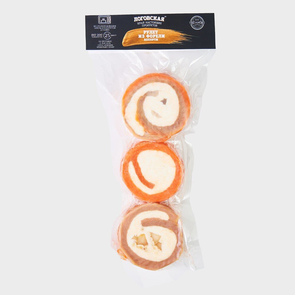 Рулеты ассорти из форели