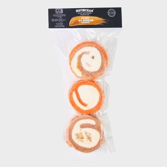 Рулеты ассорти из форели