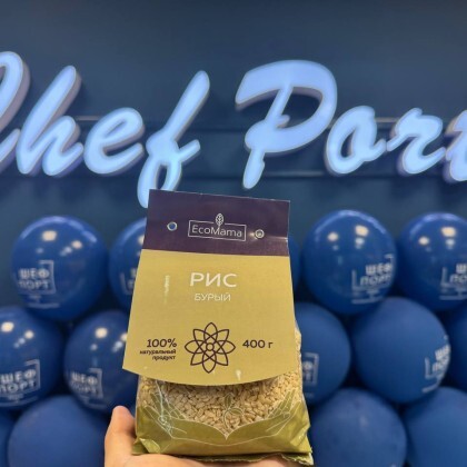 Экомама рис бурый 400гр.