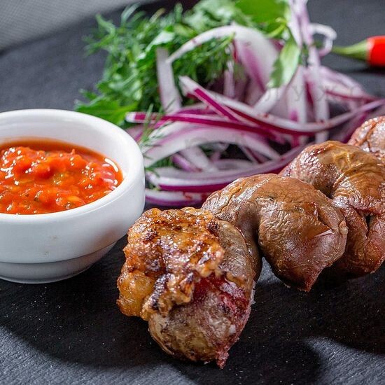Шашлык из бараньих почек