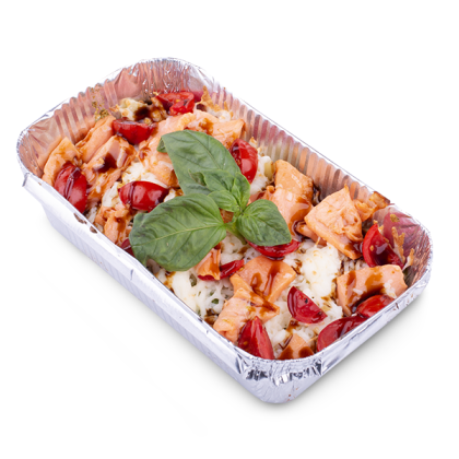 Паста "С лососем" из печи