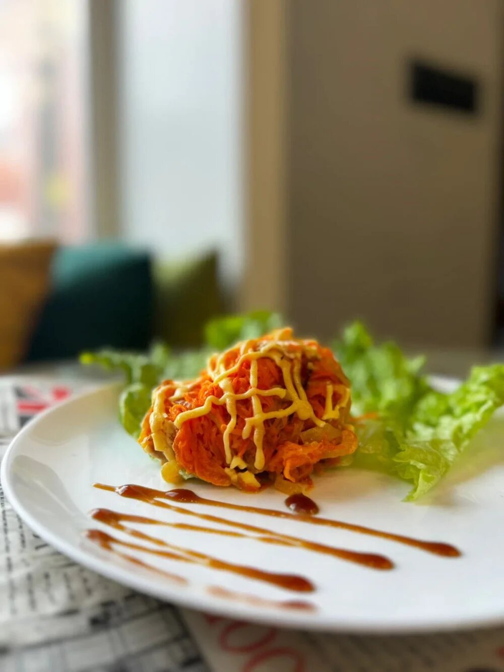 Минтай под овощами