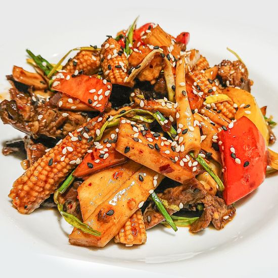 Утка в бамбуке