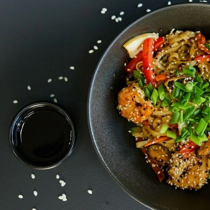 Лапша яичная «С морепродуктами»