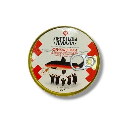 Фрикадельки из сиговых рыб с овощн. гарниром в том. соусе 227 гр